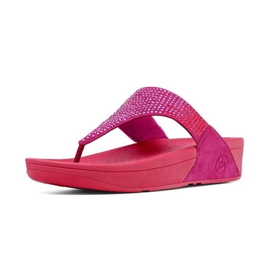 Tongs Femmes FitFlop Flare Suede™ Rose