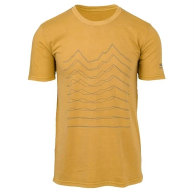 T-Shirt AGU Unisex Tee Flat To Mountain Dyed Ochre