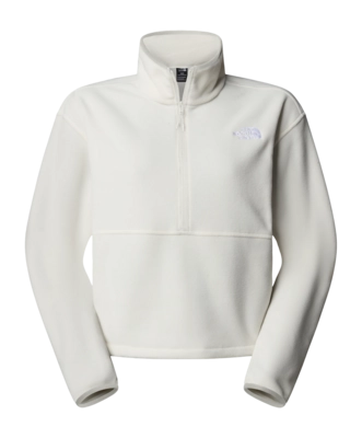 Fleece Vest The North Face Women Glacier 1/2 Zip Short Jacket White Dune