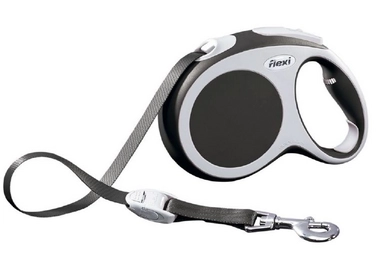 Riem Flexi Vario Met Band Antraciet