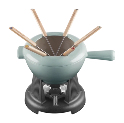 Fondue Set Le Creuset Mode Sea Salt | Cookwarestore
