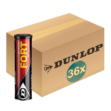 Balles de Tennis Dunlop Fort TP 4-Tin (Carton 36x4)