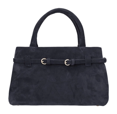 Fred de la Bretoniere Women Mae Handbag Suède Dark Blue
