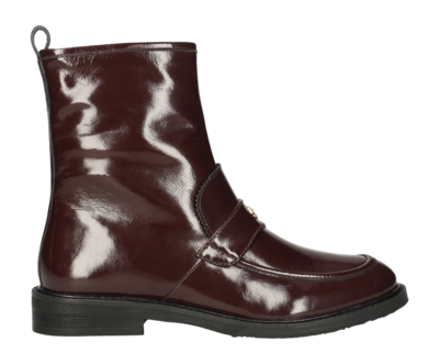 Fred de la Bretoniere Women Paris Feliz Patent Bordeaux Red