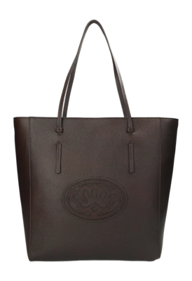 Fred de la Bretoniere Women Peggy Shopper Grain Dark Brown