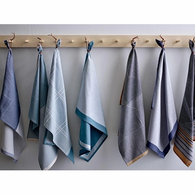 Theedoek Södahl Frame Indigo Indigo