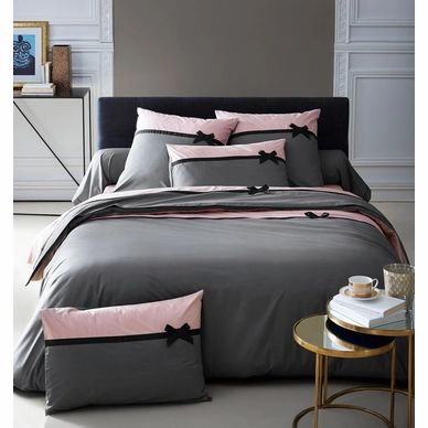 Housse de Couette Tradilinge Frou Frou Anthracite Percale