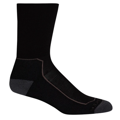 Chaussettes Icebreaker Femme Hike+ Medium Crew Black Monsoon Mink