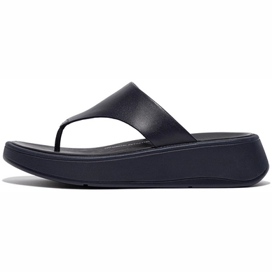 FitFlop Women F-Mode Leather Flatform Toe-Post Midnight Navy