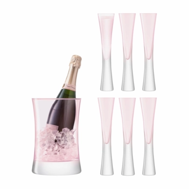 Champagne Serveerset L.S.A. Moya Pink (7-delig)