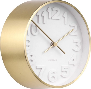 Klok Karlsson Stout Steel Gold Plated 22 cm