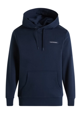 Jumper Peak Performance Men Logo Hood Sweatshirt Blue Shadow