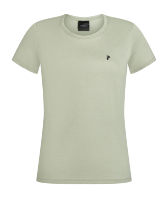 T-Shirt Peak Performance Outdoor Logo Tee Damen Limit Green