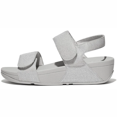 FitFlop Women Lulu Adjustable Shimmerlux Back-Strap Silver