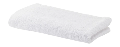 Asciugamano per ospiti Aquanova Sava 30 x 50 cm, Set da 6, Bianco