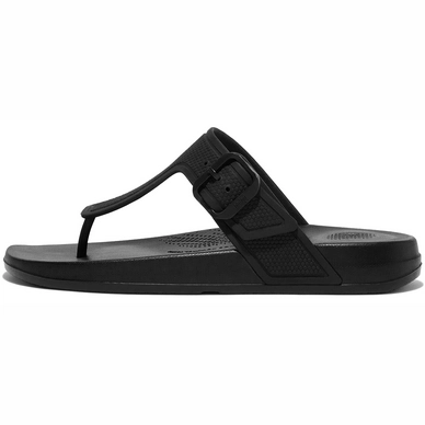 Tongs FitFlop Femme iQushion Adjustable Buckle All Black