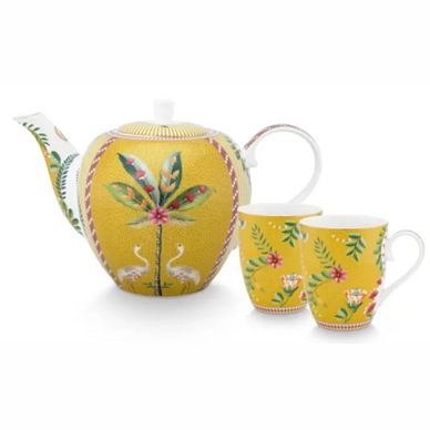 Theeset Pip Studio La Majorelle Yellow (Set van 3)