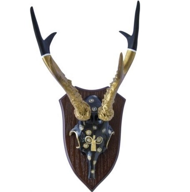 Wanddecoratie Oh My Deer Golden Deer