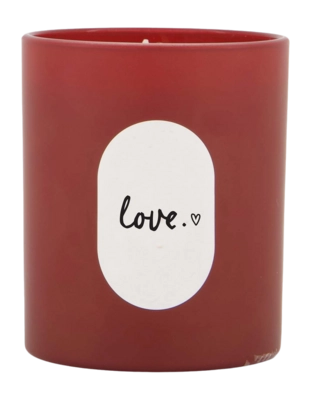 Geurkaars Zusss Glas Love Rood