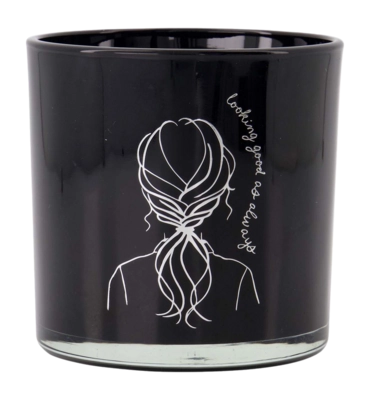 Geurkaars Zusss Glas Vrouw Zwart