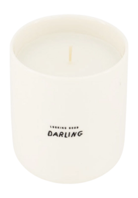 Geurkaars Zusss Keramiek In Doosje Darling Wit / Antracietgrijs