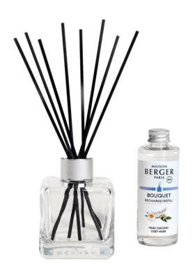 Geurstokjes Maison Berger Cube 100ML Musc Cocoon