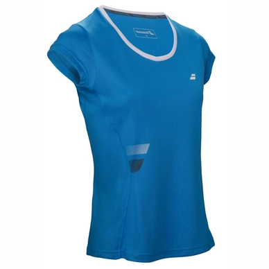 T-shirt de Tennis Babolat Core Flag Club Tee Girl Blue