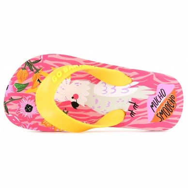 Slipper Go Banana's Girls Mucho Smoocho Pink Yellow