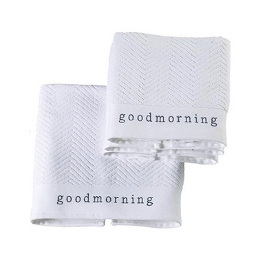 Handdoeken Goodmorning Wit Aquanova (set van 3)