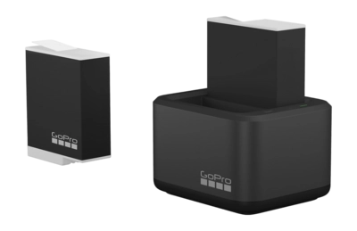 GoPro Dual Battery Charger + Enduro Battery (HERO9/HERO10/HERO11/HERO12)