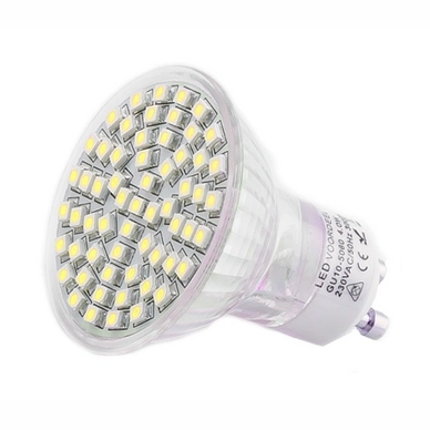 LED GU10 Spot 3,5 Watt 60 SMD Dimbaar (Vervangt 35-40W)