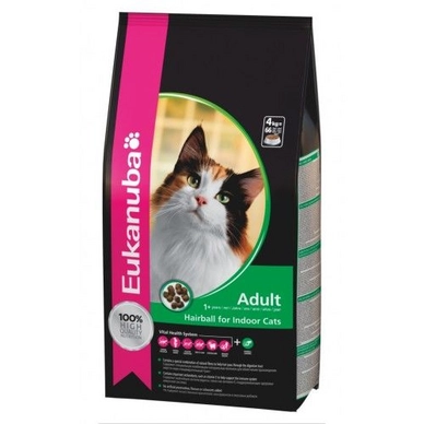 Kattenbrokken Eukanuba Hairball Indoor