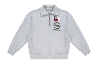 Pull Demi-Zip PAL Sporting Goods Homme Company Light Grey