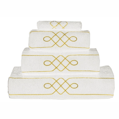 White and online gold towels