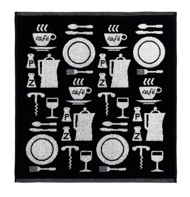 Keukendoeken DDDDD Peper en Zout Zwart (Set van 6)