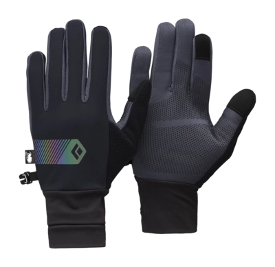 Handschoen Black Diamond Unisex Distance Series Black/Carbon Hybrid Light Gloves Softshell