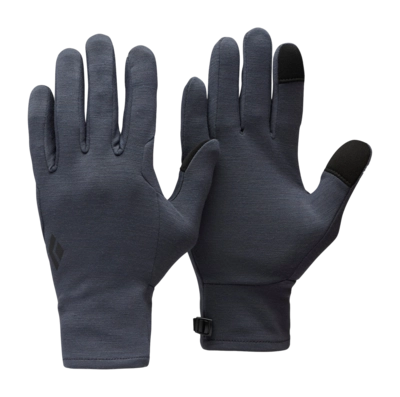 Handschoen Black Diamond Unisex Midweight Wool Liners Charcoal