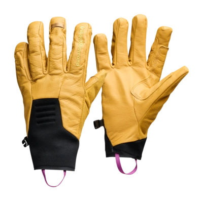 Handschoen Black Diamond Unisex Tour LT Gloves Beeswax/Black Slanke pasvorm