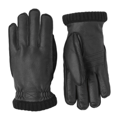 Handschoen Hestra Men Deerskin Primaloft Rib Black