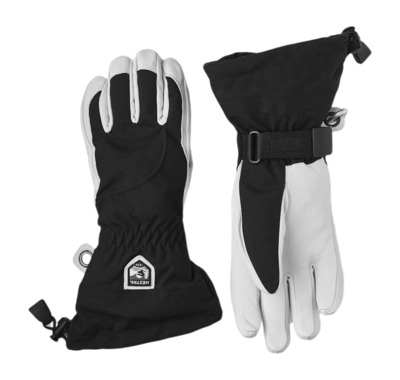 Handschoen Hestra Women Heli Ski Female Black/Offwhite