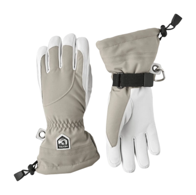 Handschoen Hestra Women Heli Ski Female Khaki/Offwhite