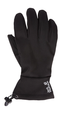 Handschoen Jack Wolfskin Unisex Ins Hike Glove Black Reguliere pasvorm