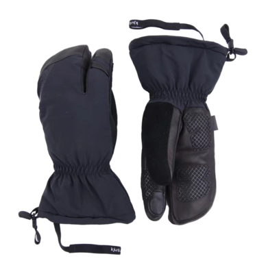 Handschoen KJUS Men 3 Finger Mitten Black Dermizax NX