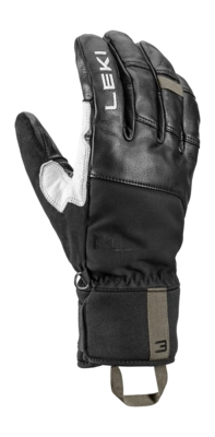 Handschoen Leki Unisex Montera Pro GTX Black White Burntolive