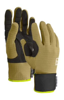 Handschoen Ortovox Herren Fleece Grid Cover Glove Sweet Alison / Black Aansluitende pasvorm