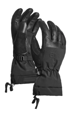 Handschoen Ortovox Herren Merino Freeride Gloves Black Raven Sympatex