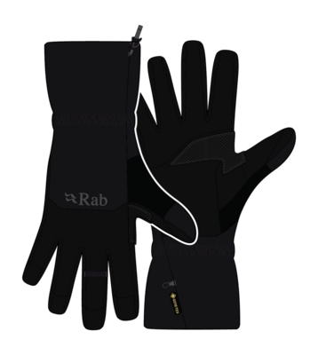 Handschoen Rab Men Guide GTX Gauntlets Black