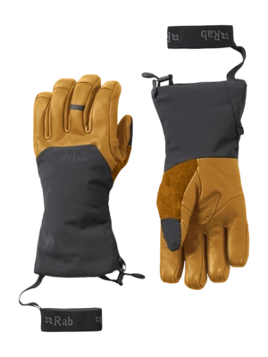 Handschoen Rab Men Guide GTX Gauntlets Black Tan