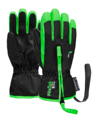 Handschoen Reusch Kids Ben Black / Neon Green R-LOFT