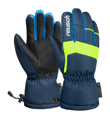Handschoen Reusch Kids Charlie R-TEX XT Junior Black / Dress Blue / Safety Yellow